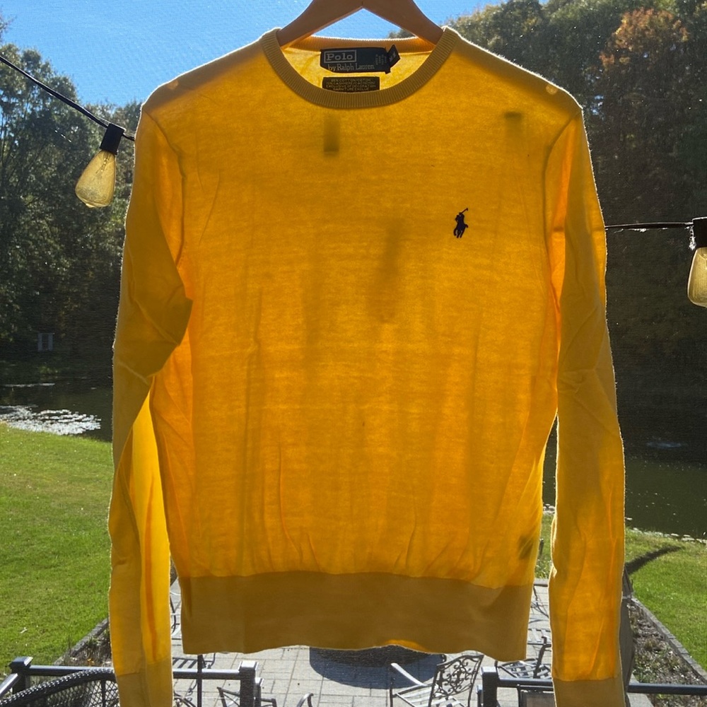 Polo Ralph Lauren lightweight yellow sweater